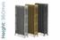 CI-NE960-4-TH - Georgian 4 Column Cast Iron Radiator H960mm x W877mm CI-NE960-4-TH - Georgian 4 Column Cast Iron Radiator H960mm x W877mm